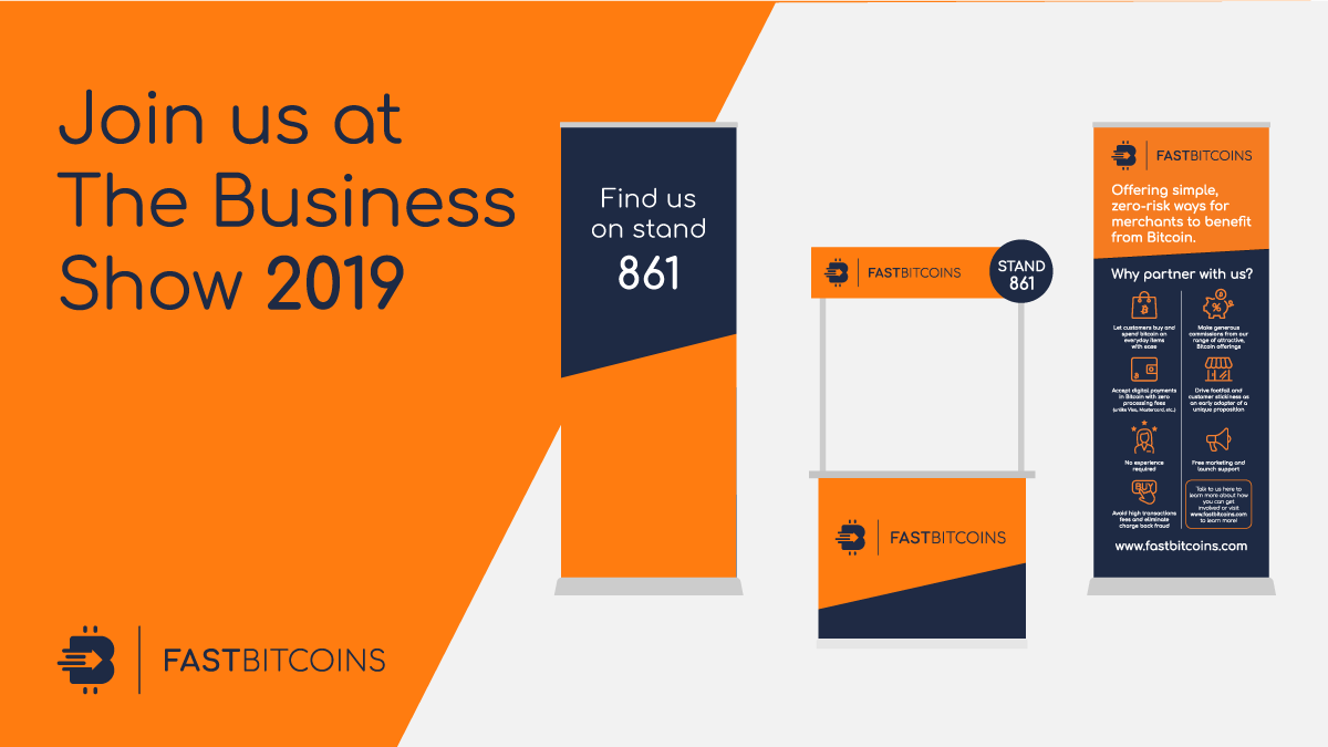 FastBitcoins to attend the The Business Show on 27-28 November